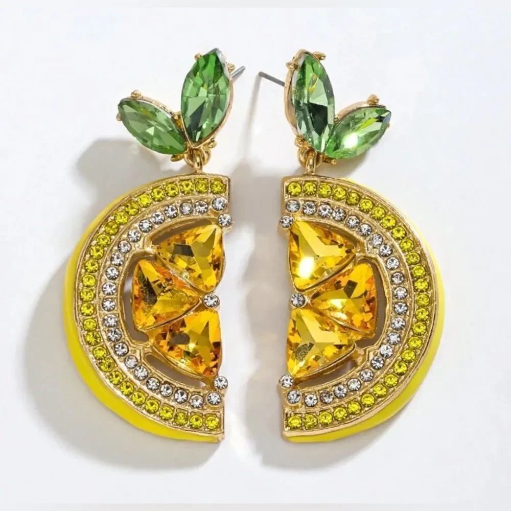 Boho lemon earrings M573